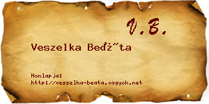 Veszelka Beáta névjegykártya